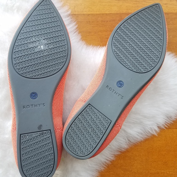 Rothys Retired Persimmon Points, Sz 9 - Picture 5 of 7